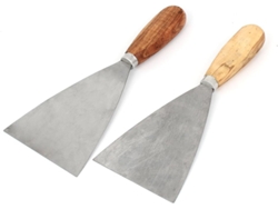 Piezas De 3. 5" De Ancho. Hoja De Metal. Mango De Madera.