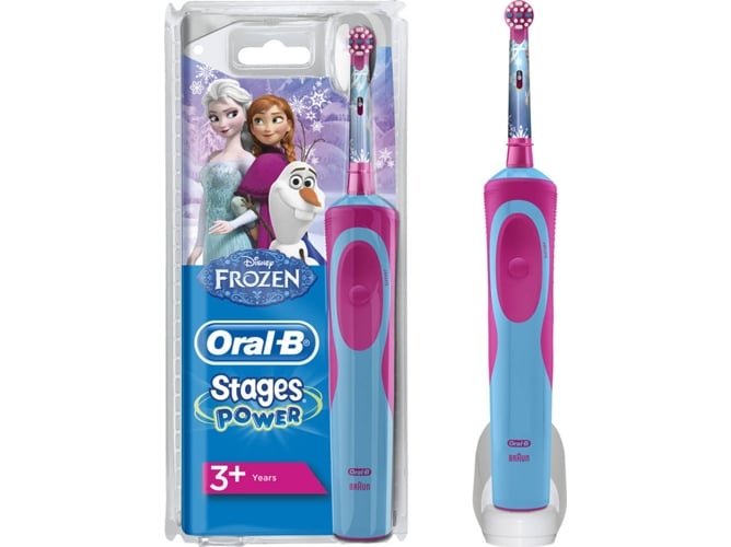 Cepillo de Dientes Eléctrico ORAL B Frozen Azul y Rosa (7.600 rpm)
