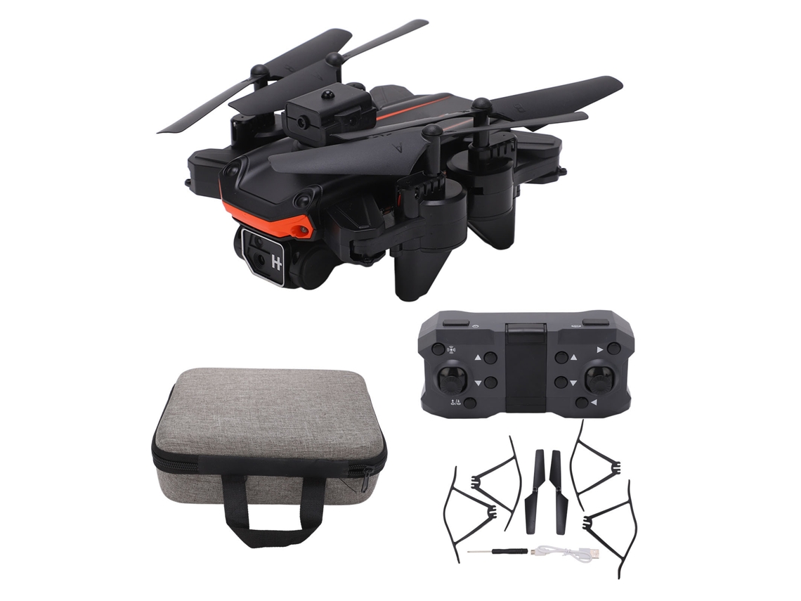 Dron Cuadricóptero Rc Con Doble Cámara 4k, Sistema Para Evitar Obstáculos, Plegable Y Control Remoto.