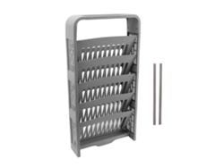 Estantería De 5 Niveles Con Caja De Almacenamiento De Gran Capacidad Para Material Escolar, Compacta, Gris, Para Uso En El Aula Y En El Hogar.