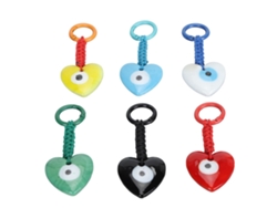 6 Llaveros Decorativos Con Forma De Ojo, Ligeros, Bonitos, De Vidrio Orgánico Para Cartera, Mochila O Bolso.