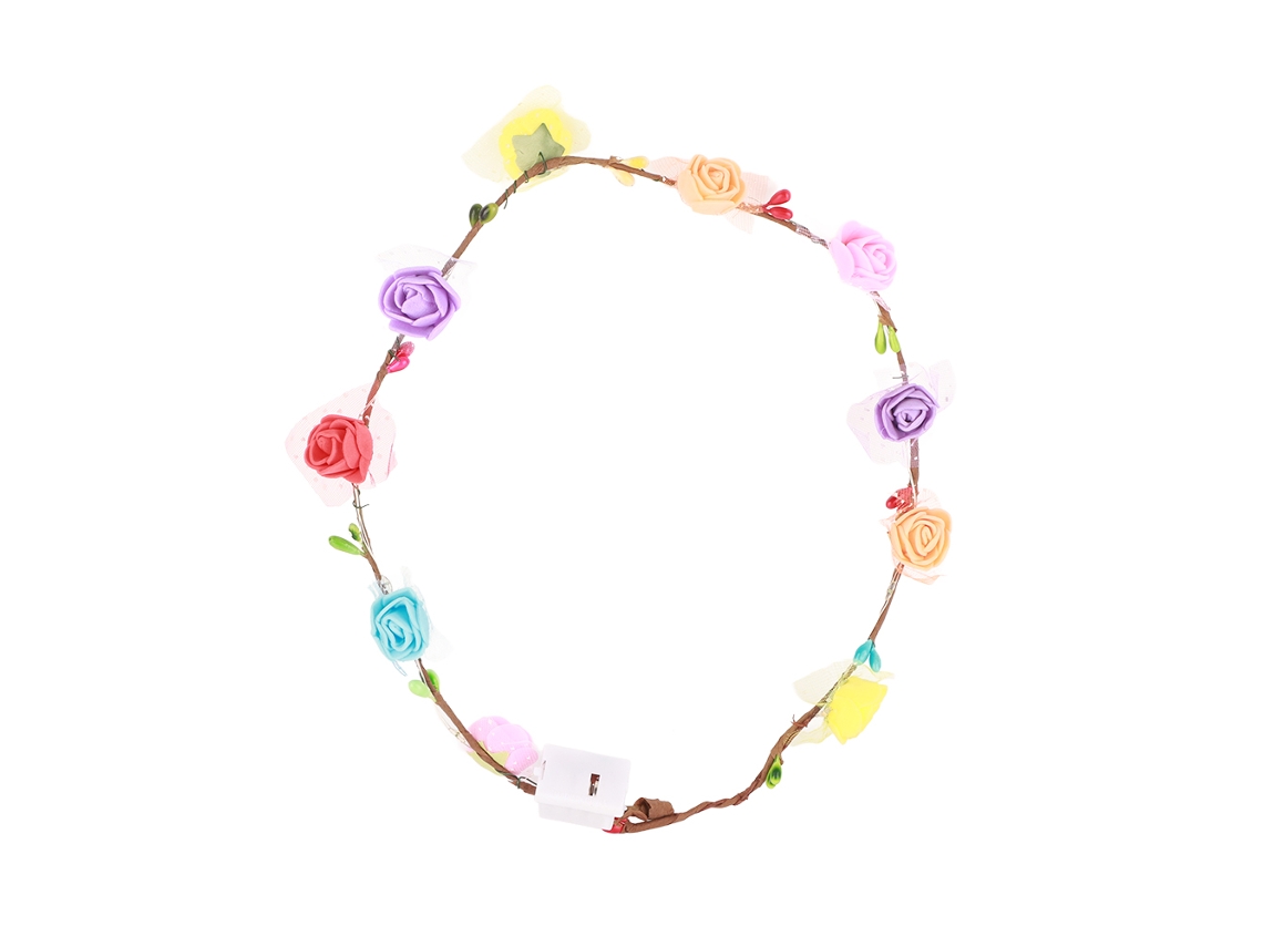 Rebe-corona Luminosa Para Cabello Diadema Corona Novia Niña Princesa Guirnalda Led Espuma Iluminada