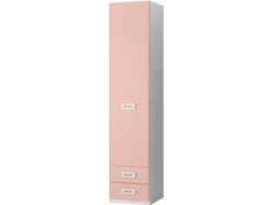Armario MUEBLAM Nieve Rosa Nube Melamina (50x232x50 cm)