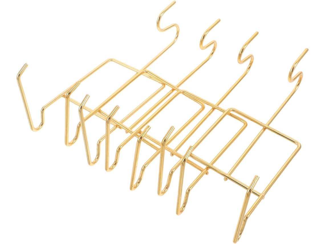 Soporte De Metal Dorado Para Tazas De Té,juego De 4 Soportes Tipo Caballete Para Guardar Tazas