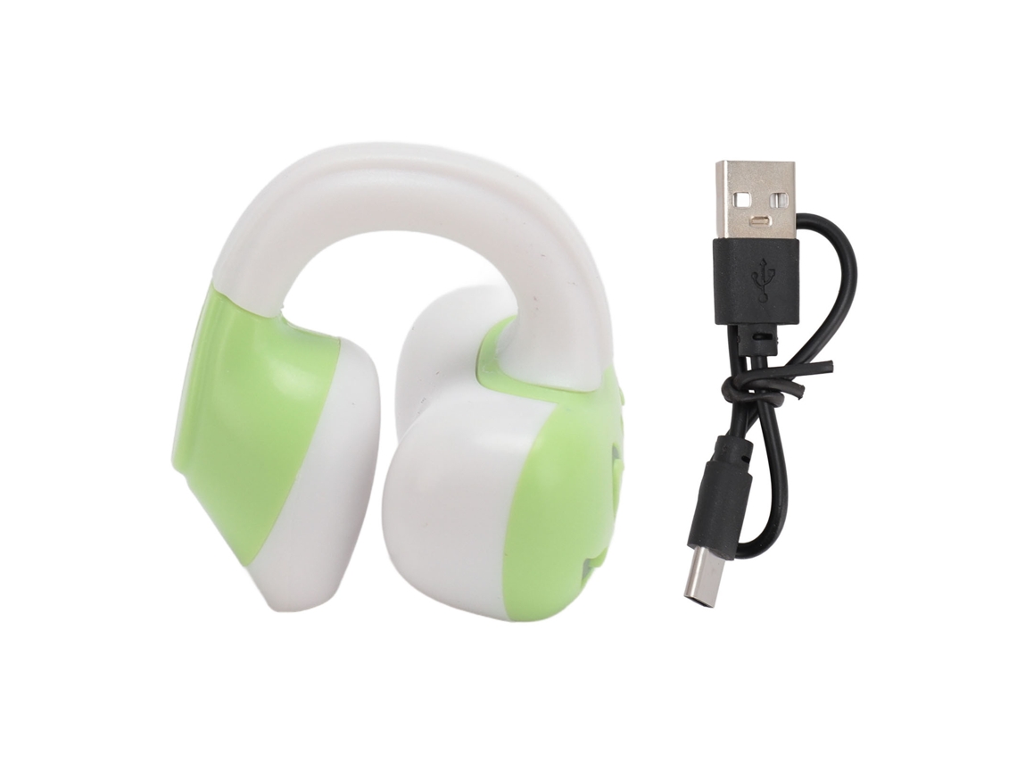 Auriculares Bluetooth Hifi Con Clip, De Conducción Ósea, Recargables, Para Deportes, Color Verde.