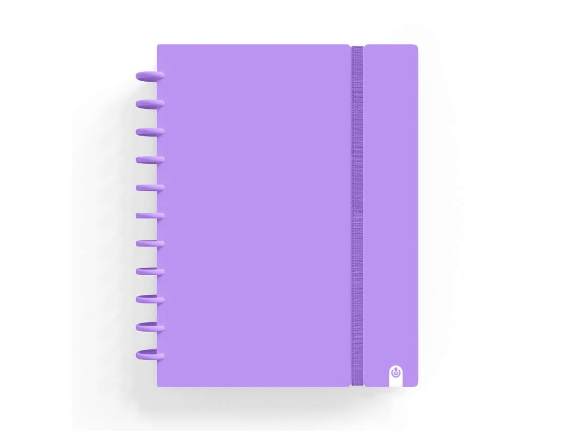Cuaderno INGENIOX A4 Rayado 80Hj 100G Foam C/Goma Elástica Violeta 66024013