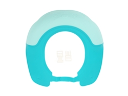 Protector De Pelo Infantil Ajustable De Silicona Impermeable Con Borde Ancho Para El Baño - Verde
