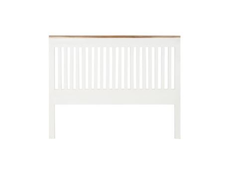 Cabecero de Cama DKD HOME DECOR Blanco Marrón Acacia Madera de mango 165x3x135 cm
