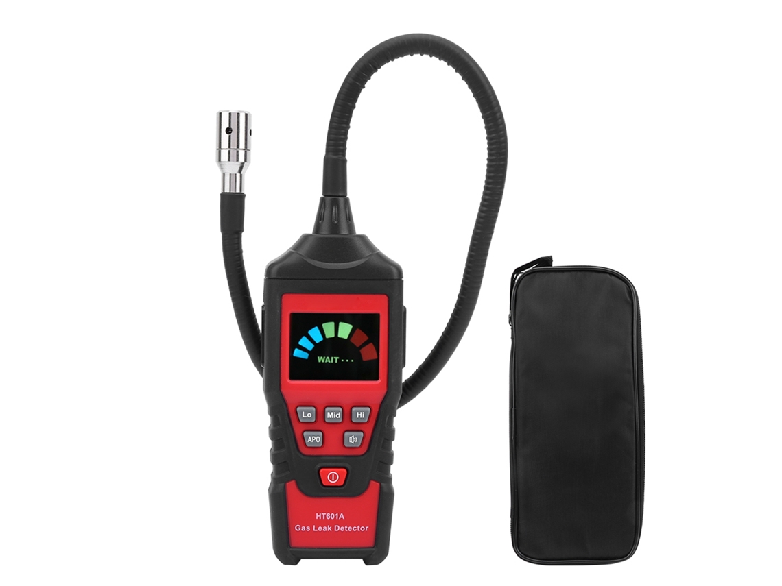 Detector Portátil De Gases Combustibles Ht601a Con Sonda Flexible Y Alarma Sonora/visual.
