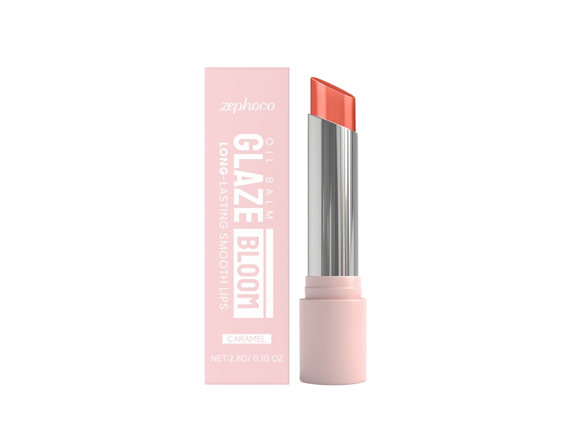 Lápiz labial color caramelo suave
