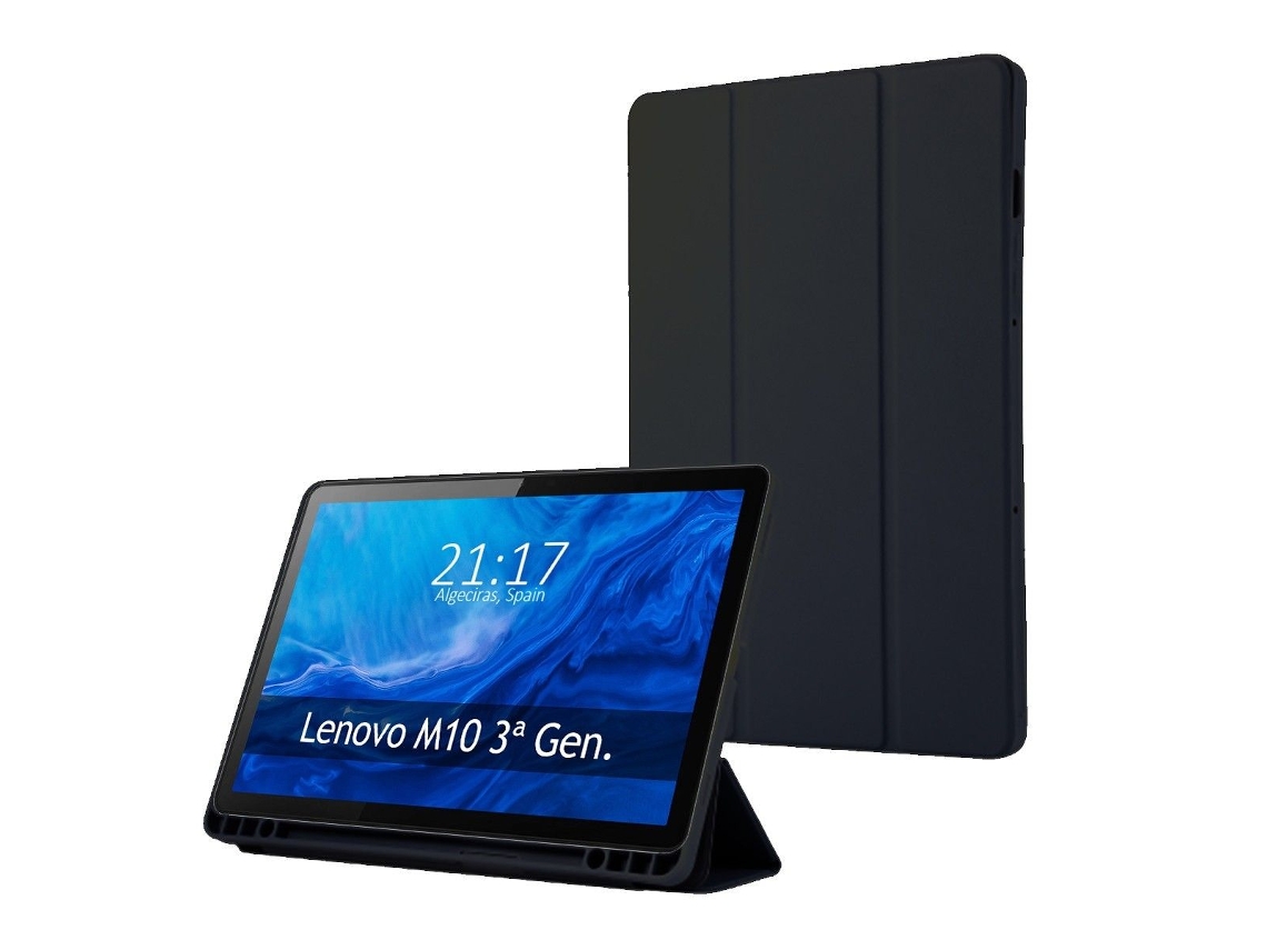 Funda TUMUNDOSMARTPHONE con tapa Smart para Lenovo Tab M10 (3rd Gen) 10.1 color Negra