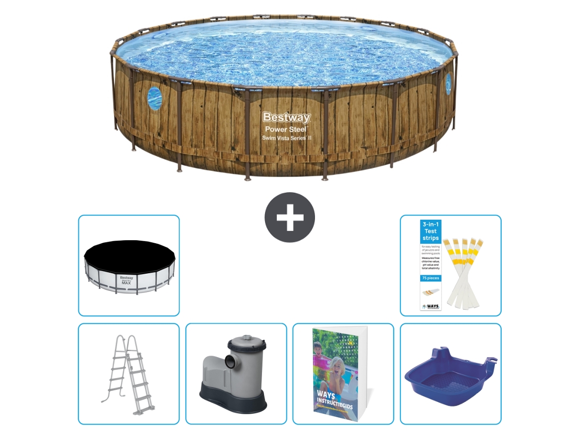 Bestway Piscina Bestway Power Steel Redonda - 549x122 Cm - 7-peças S662