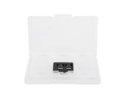Estuche Antipolvo 12 En 1 Para Tarjetas De Juego De Nintendo Switch Con Tapa Rígida Blanca.