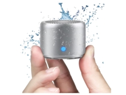 Mini altavoz inalámbrico Bluetooth con radiador de graves personalizado. Yemaesre plateado resistente al agua IP67