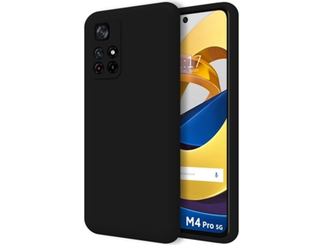 Carcasa Xiaomi POCO M4 Pro 5G TUMUNDOSMARTPHONE Silicona Líquida Negro