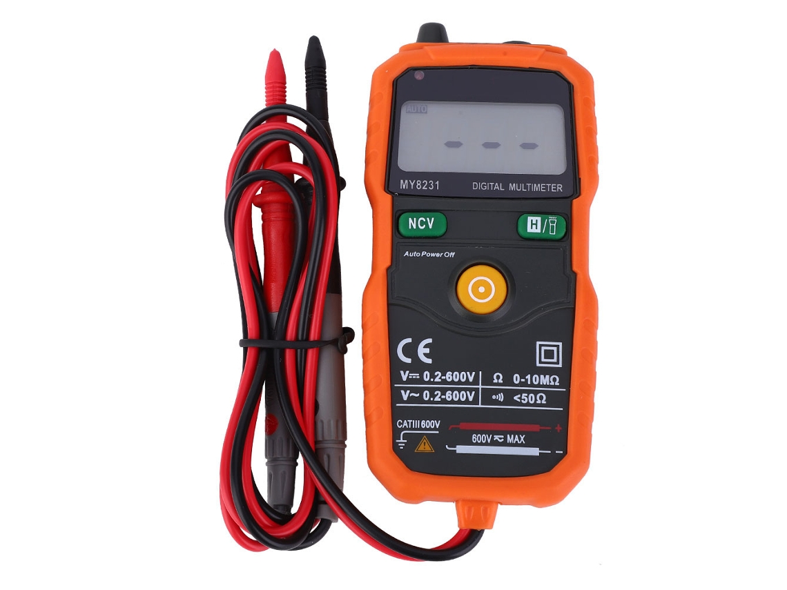Multímetro Digital Portátil My8231 Con Pantalla Lcd Para Medir Voltaje, Corriente, Resistencia Y Capacitancia.