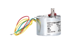 Motor síncrono con reductor de 8 rpm y 220 V CA
