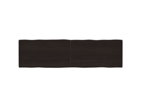 Tablero mesa madera tratada borde vivo marrón VIDAXL (220x60x(2-6) cm)