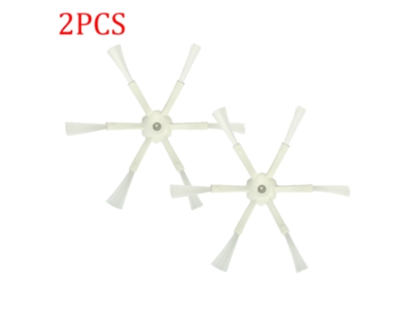 2 piezas de cepillos laterales de 6 brazos para Xiaomi para Mi Robot aspirador 1/2 para Roborock S50 S51 S55 piezas de Robot aspirador Accesorios