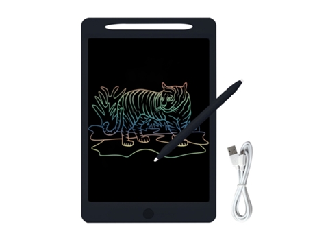 Tableta de escritura LCD recargable, tableta de dibujo a mano de 11,5 pulgadas, tablero de dibujo con pantalla colorida con botón de bloqueo de láp...