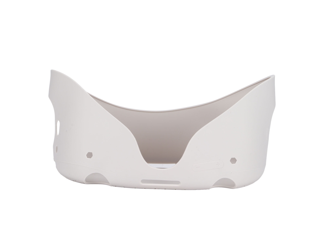 Capa Protetora De Silicone Anti-risco E Anti-choque Para Óculos Vr Oculus Quest 2 Cinza Branco