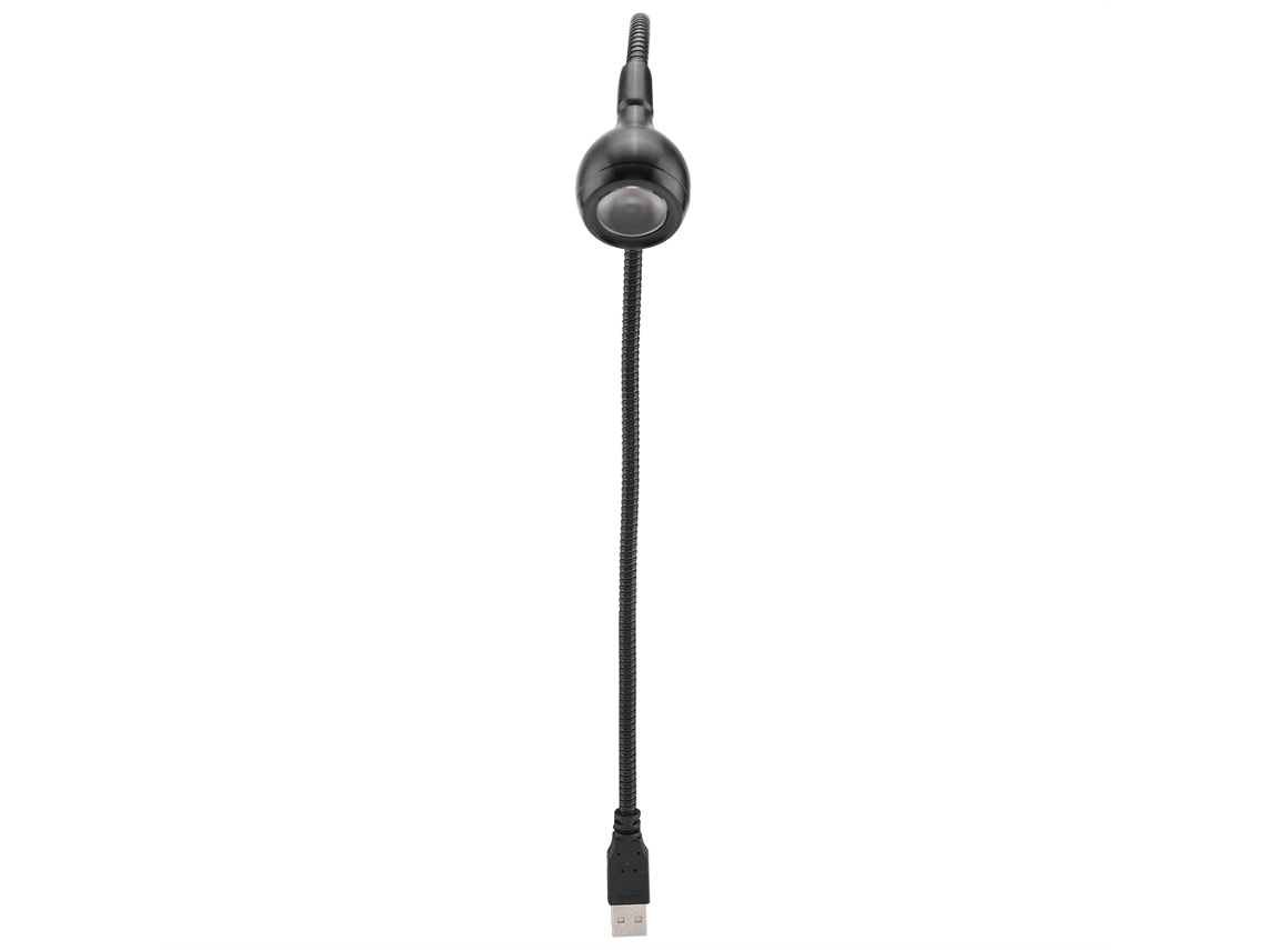 Bj-lâmpada Led Portátil Com Pescoço Flexível Usb Para Leitura Noturna 1w Cor Preta Luz Branca Quente