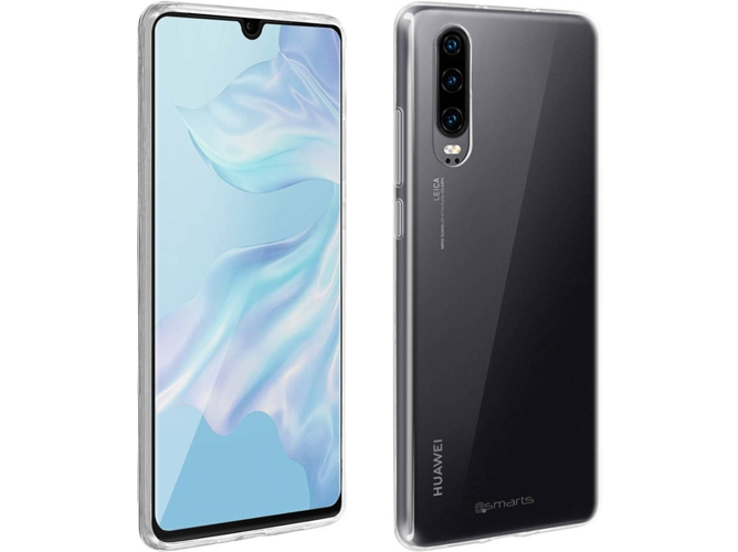 Carcasa y Protector Cristal Templado Huawei P30 4SMARTS Clear Transparente