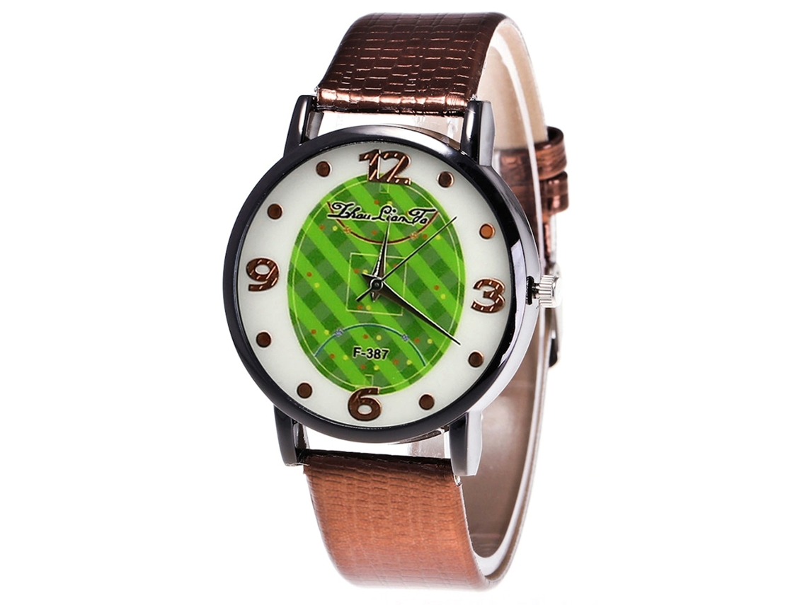 Reloj De Pulsera Unisex Para Parejas En Piel Sintética Con Movimiento De Cuarzo (color Café).