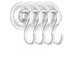2026-4 Ganchos De Ventosa Pequeños Reutilizables Y Duraderos Transparentes Para Baño Cocina Hogar