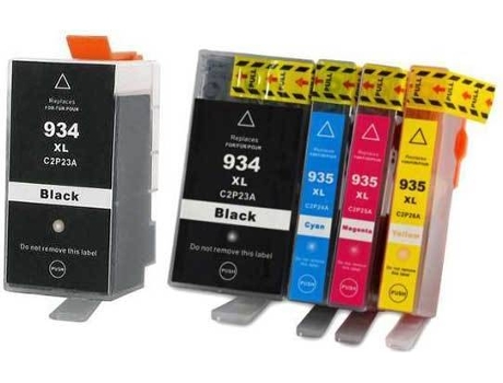 Pack 5 Cartuchos para Hp 934xl / Hp935xl
