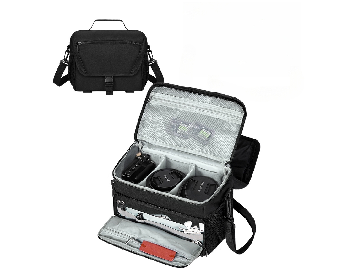 Bolsa para cámara Accesorios de fotografía multifuncionales Bolso de hombro Cuich
