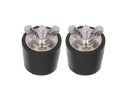 2 cubiertas de goma para piscina de invierno de 25 mm
