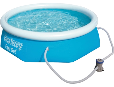 Bestway Fast Set 57268 Piscina elevada redonda hinchable 2300 L azul