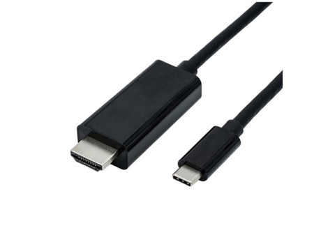 Cable ROLINE (USB-C y DisplayPort - 1m - Negro)