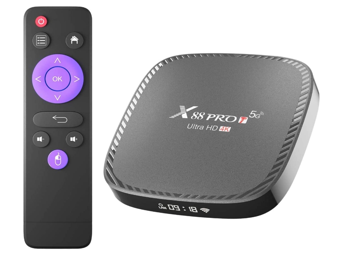 Box Smart TV CHRONUS X88 PRO T (Android - 4K Ultra HD - 2 GB RAM - Wi-Fi)