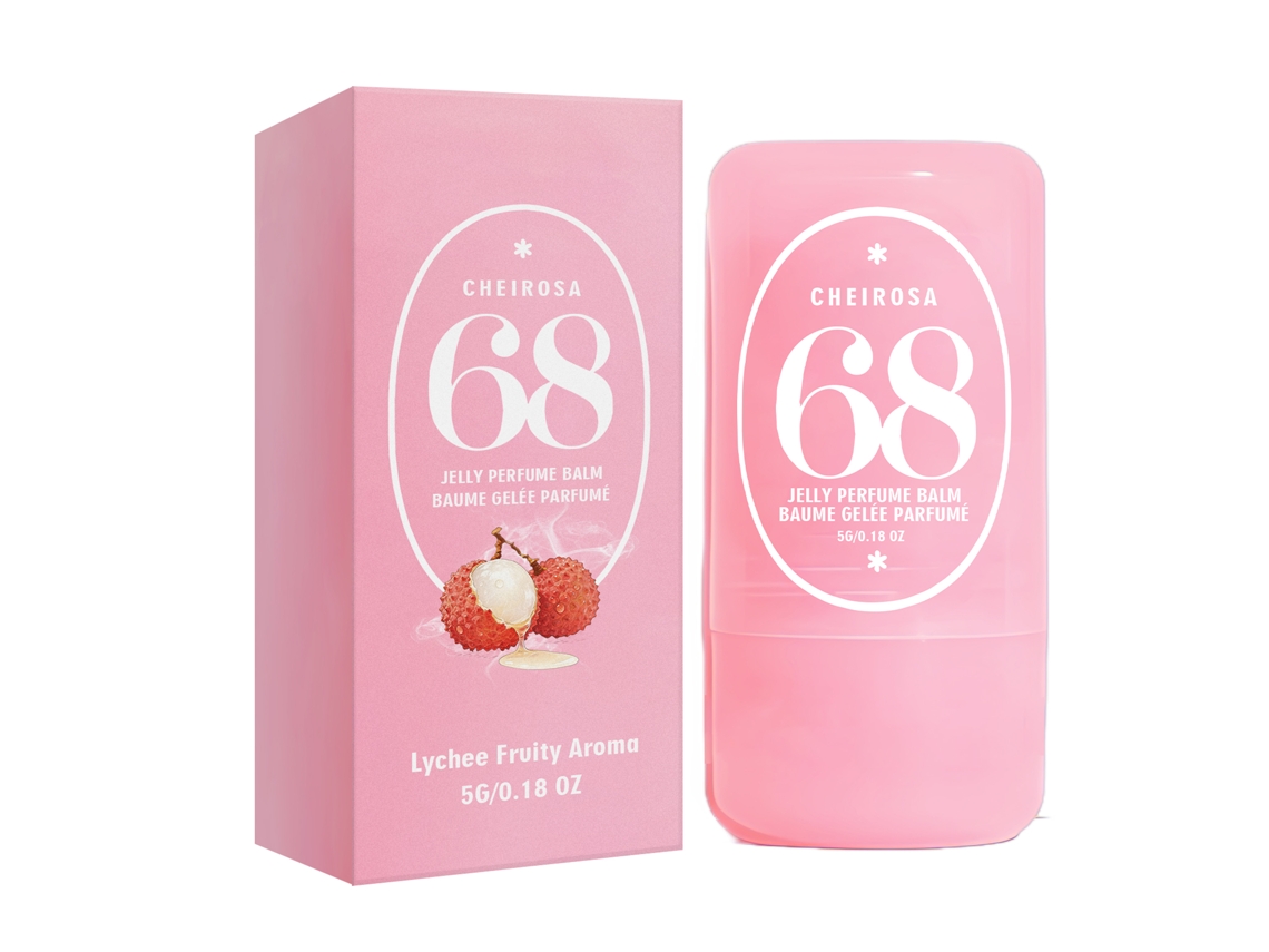 Bálsamo perfumado sólido portátil de lichi natural