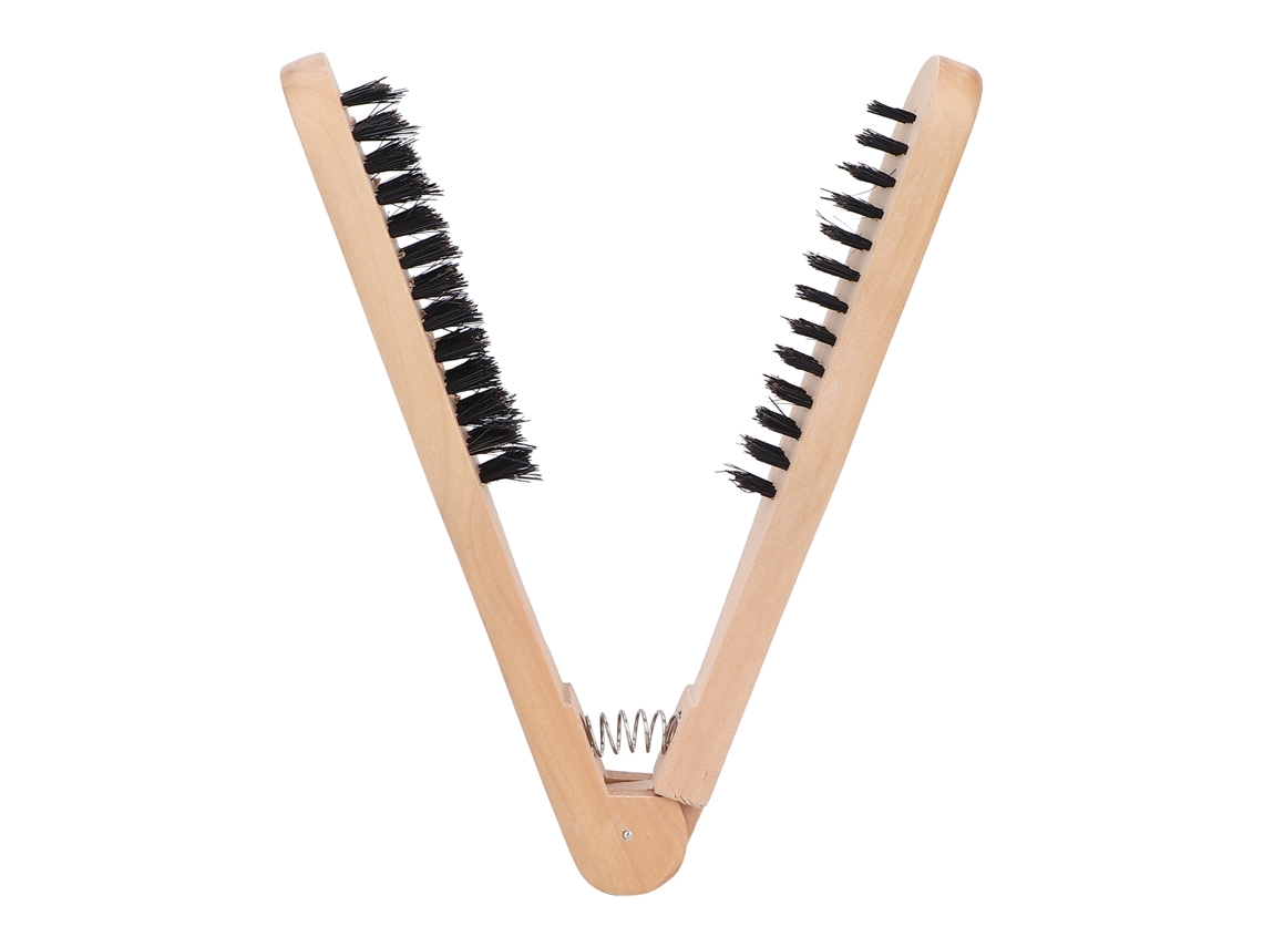 Peine De Madera Antiestática De Doble Lado Para Alisar El Cabello Sin Daño Y Suavidad