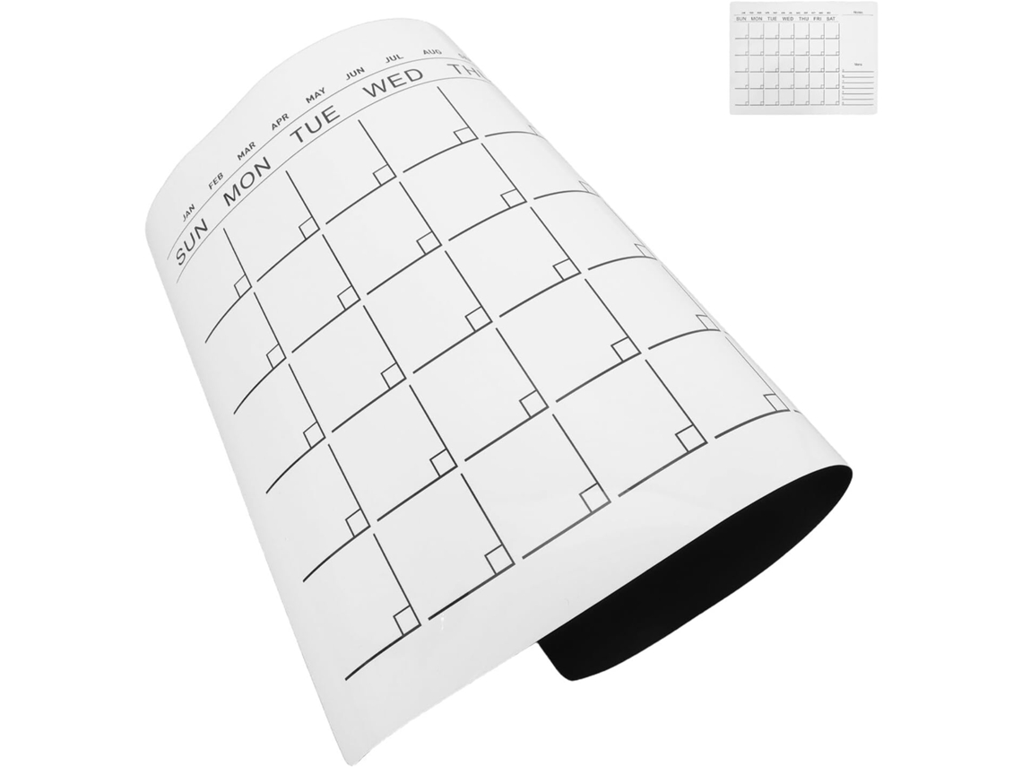 Calendario De Pared Autoadhesivo Borrable En Seco De 30x40 Cm, Pvc Reutilizable