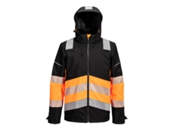Impermeable Portwest Pw3 de alta visibilidad, clase 1, para lluvia extrema, amarillo y negro, talla M