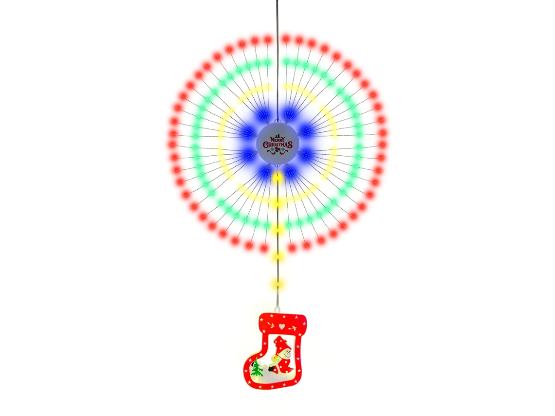 Rebe-luces De Navidad En Forma De Fuegos Artificiales, 8 Modos, Impermeable Ip65, Decoración Colgante Navideña