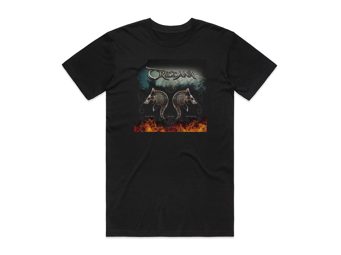 Triddana Rising From Within Album Cover Camiseta Black Rockinstone Size-s