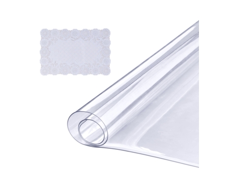 VEVOR 18 x 48/ 460 x 1232mm protector de escritorio, 1,5 mm de espesor de mantel de plástico de PVC, protector de escritorio resistente al agua
