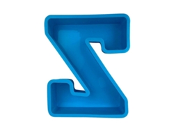 Molde Para Tartas Con Forma De Letra - Molde 3d Para Tartas Y Postres - Alfabeto Inglés - Azul