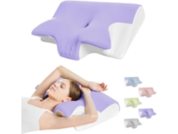Almohada Para El Cuello Almohada Ergonómica De Espuma Viscoelástica Transpirable Para Proteger El Cuello Y Dormir Cuich