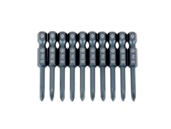 Juego de puntas de destornillador Phillips S2 1/4'' H6.3 * 50 * φ3.5 * ph1 10 piezas