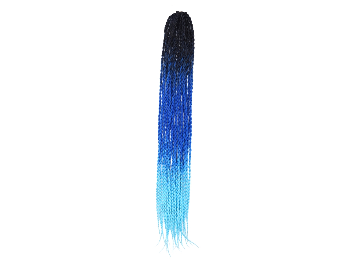 Extensión De Cabello Trenzado Quimico De Fibra 24 Pulgadas Con Gradiente Punk Dirty Braid Weaving