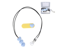 2026 cordão para Fones de Ouvido Bte com Clip Coração Azul Claro, Portátil para Idosos e Crianças, Ideal para Viagens