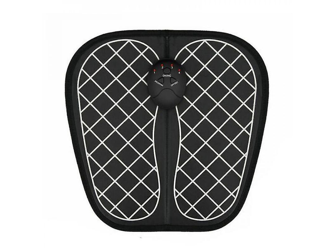 Dan26-almohadilla De Masaje De Pie Eléctrico Estimulador Muscular Mejora Circulación Alivia Dolor Usb 6 Modos 10 Intensidades Negro