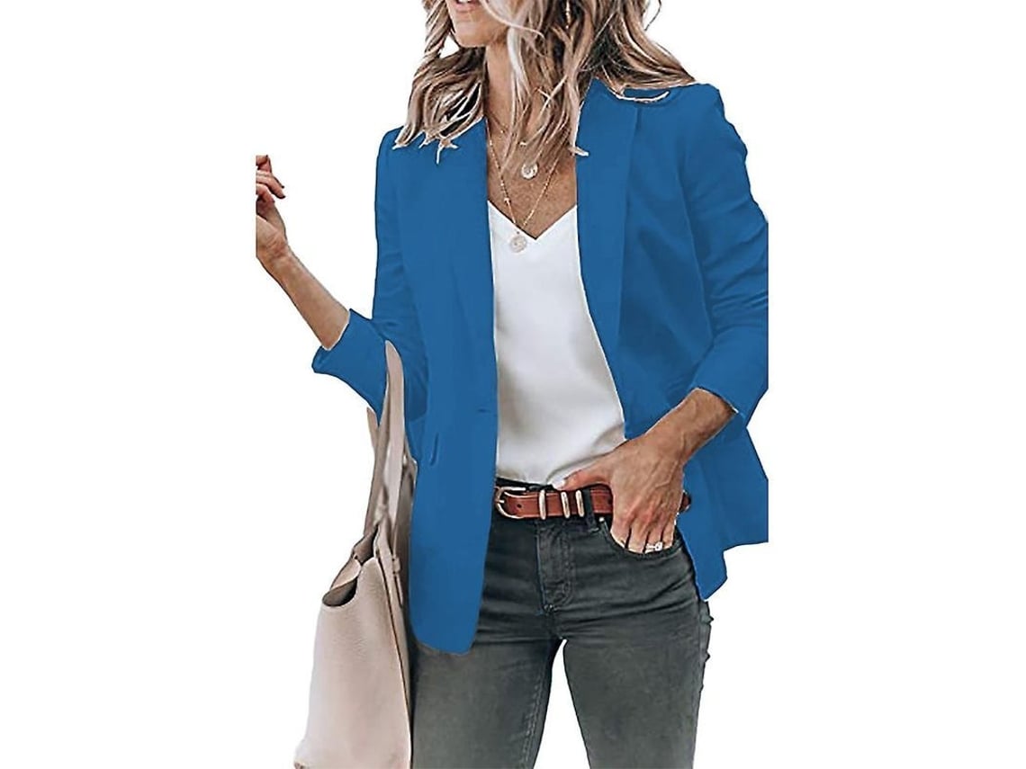 2026-chaqueta Casual Para Mujer Blazer Lapel Traje Empresa Slim Fit Abrigo Otoño Primavera