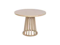 Mesa de comedor redonda de madera de olmo de Alexandra House Living (100x100x76cm)